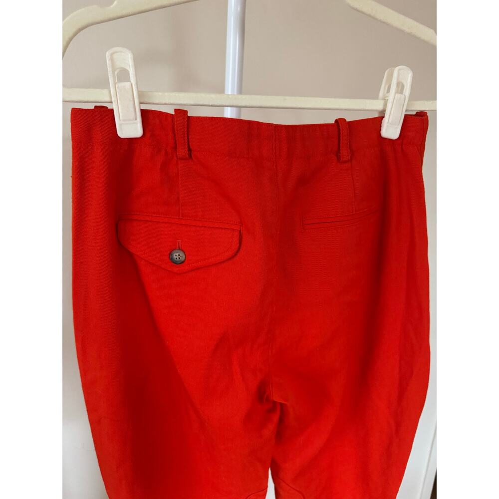 VTG Ralph Lauren Equestrian Wool Red Pant - 2 Preppy Western Riding Pant Sporty - Picture 6 of 7